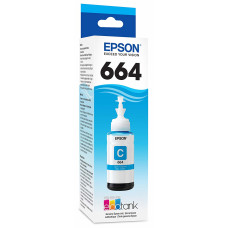 Refil de Tinta Epson Ciano - T664220 - 70ml - L110, L120, L200, L210, L220, L300, L310, L350, L355, L365, L375 Refil de Tinta Epson Ciano - T664220 - 70ml - L110, L120, L200, L210, L220, L300, L310, L350, L355, L365, L375