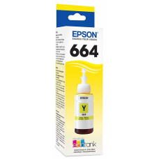 Refil de Tinta Epson Amarelo - T664420 - 70ml - L110, L120, L200, L210, L220, L300, L310, L350, L355, L365, L375 Refil de Tinta Epson Amarelo - T664420 - 70ml - L110, L120, L200, L210, L220, L300, L310, L350, L355, L365, L375