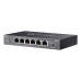 Switch 6 portas TP-LINK ES206GP GIGABIT Rack Case Metal C/4 Portas POE+