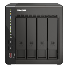 Storage QNAP 4-Baias TS-453E-8G - Intel Celeron J6412 2.6GHz (Quad-Core), 8GB DDR4,2x2.5GbE, 2xM.2, 2xPCI-E, Torre