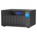 Storage QNAP 8-Baias TVS-h874T - Intel Core i7 12-Core/20 Threads, SODIMM DDR4 de 32GB (2 × 16GB), 2.5GbE (2), Thunderbolt 4 (2), PCIe Gen4 x16 (Ranhura 1), PCIe Gen4 x4 (Ranhura 2), USB 3.2 Gen 2 (1