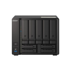 Storage QNAP 9-Baias TS-h973AX-8G - Ryzen V1500B 2.2GHz, 8GB DDR4, 2x2.5GbE, 1x10GBASE-T, 2xNVMe, 2xM.2, Torre