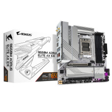 Placa Mãe Gigabyte B650M AORUS ELITE AX ICE BRANCA WIFI (AM5/4xDDR5/HDMI/DP/USB 3.2/M.2)