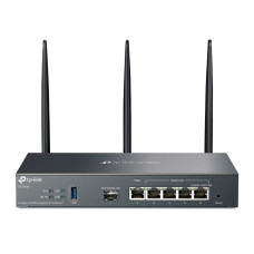 Roteador Banda Larga TP-LINK ER706W WI-FI6 AX3000 Gigabit VPN Omada Multi-WAN/LAN USB 1 Porta SFP Roteador Banda Larga TP-LINK ER706W WI-FI6 AX3000 Gigabit VPN Omada Multi-WAN/LAN USB 1 Porta SFP