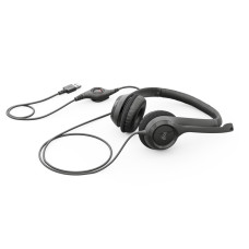 Headset Logitech H390, Conector USB, Microfone Integrado, Controle de Volume, Preto - 981-000014