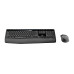 Kit Teclado e Mouse Wireless Logitech Multimídia MK345 Preto