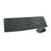 Kit Teclado e Mouse Wireless Logitech MK235 Preto