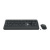 Kit Teclado e Mouse Wireless Logitech Multimídia MK540 Advanced Preto