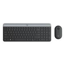 Kit Teclado e Mouse Wireless Logitech Silent Multimídia MK470 Grafite Slim Teclas Silenciosas Kit Teclado e Mouse Wireless Logitech Silent Multimídia MK470 Grafite Slim Teclas Silenciosas