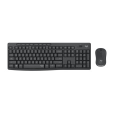 Kit Teclado e Mouse Wireless Logitech Silent Multimídia MK295 Teclas silenciosas Preto Kit Teclado e Mouse Wireless Logitech Silent Multimídia MK295 Teclas silenciosas Preto