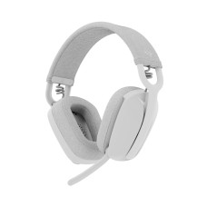 Headset Logitech Zone Vibe 100, Conexão Sem Fio Bluetooth, Drivers 40mm, Branco - 981-001218