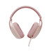 Headset Logitech Zone Vibe 100, Conexão Sem Fio, Microfone Integrado, Rosa - 981-001223