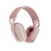 Headset Logitech Zone Vibe 100, Conexão Sem Fio, Microfone Integrado, Rosa - 981-001223