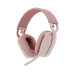 Headset Logitech Zone Vibe 100, Conexão Sem Fio, Microfone Integrado, Rosa - 981-001223