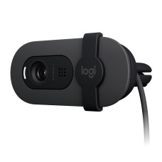 Webcam Logitech Brio 100 FHD 30FPS c/ Microfone Integrado USB-A - Grafite - 960-001586
