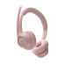 Headset Logitech Zone 300, Conexão Sem Fio, Microfone Integrado, Rosa - 981-001411