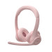 Headset Logitech Zone 300, Conexão Sem Fio, Microfone Integrado, Rosa - 981-001411